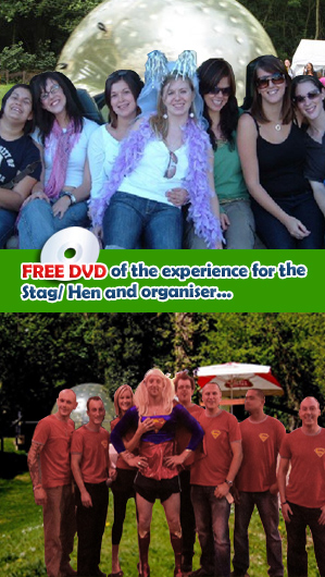 Free DVD of the experience for the Stag/Hen and organiser